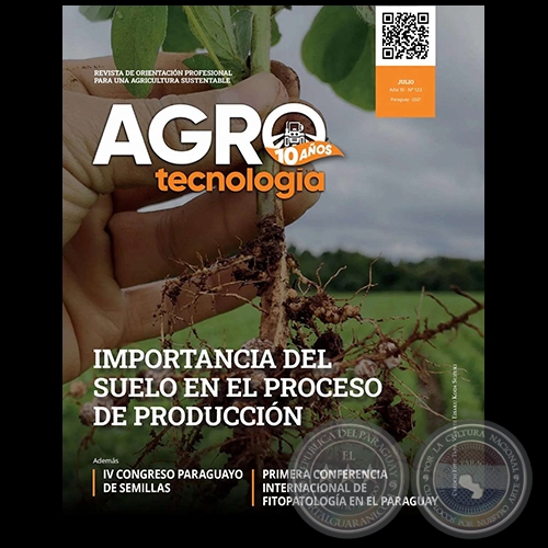 AGROTECNOLOGA  REVISTA DIGITAL - JULIO - AO 10 - NMERO 122 - AO 2021 - PARAGUAY
